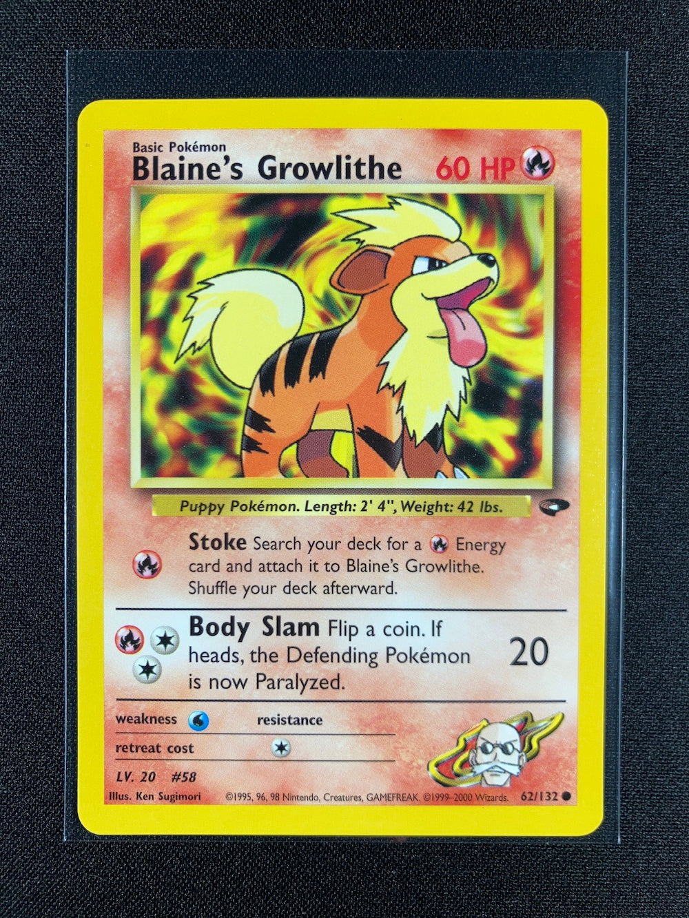 Blaine's Growlithe - Gym Challenge - #62