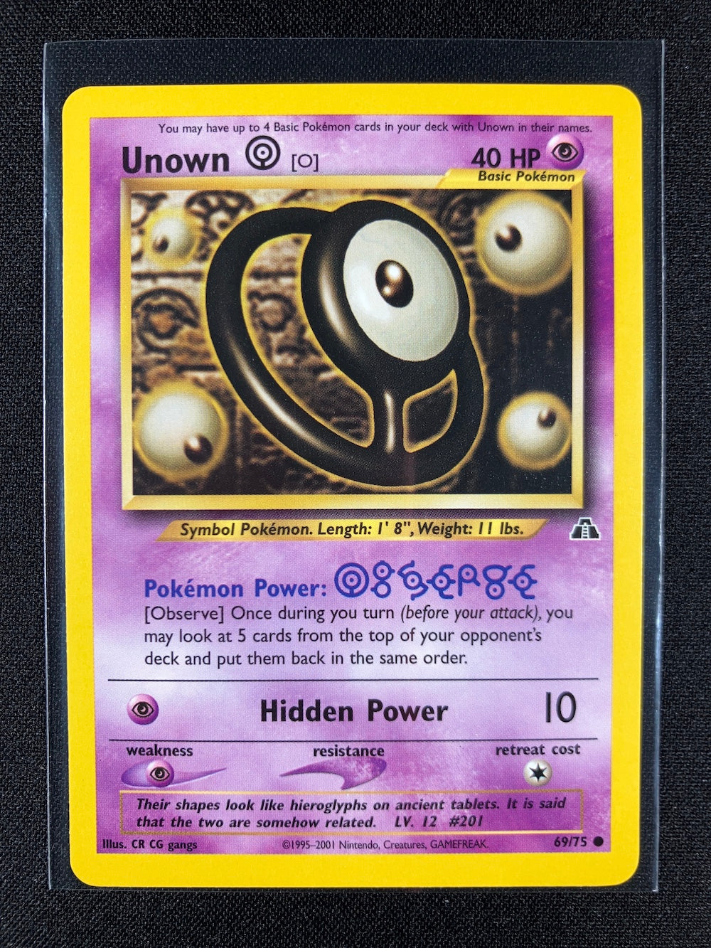 Unown O - Neo Discovery - #69