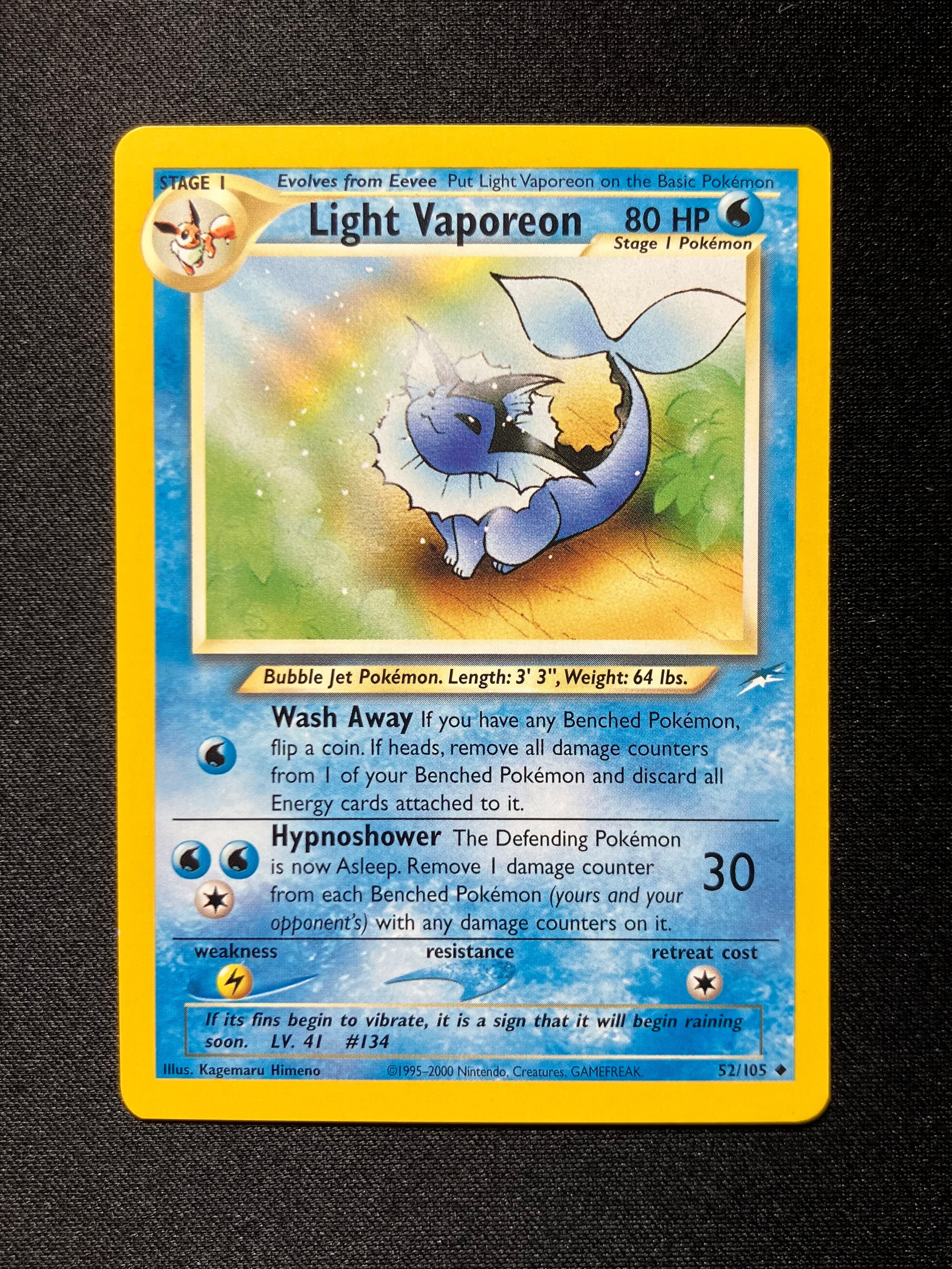 Light Vaporeon - Neo Destiny - #52