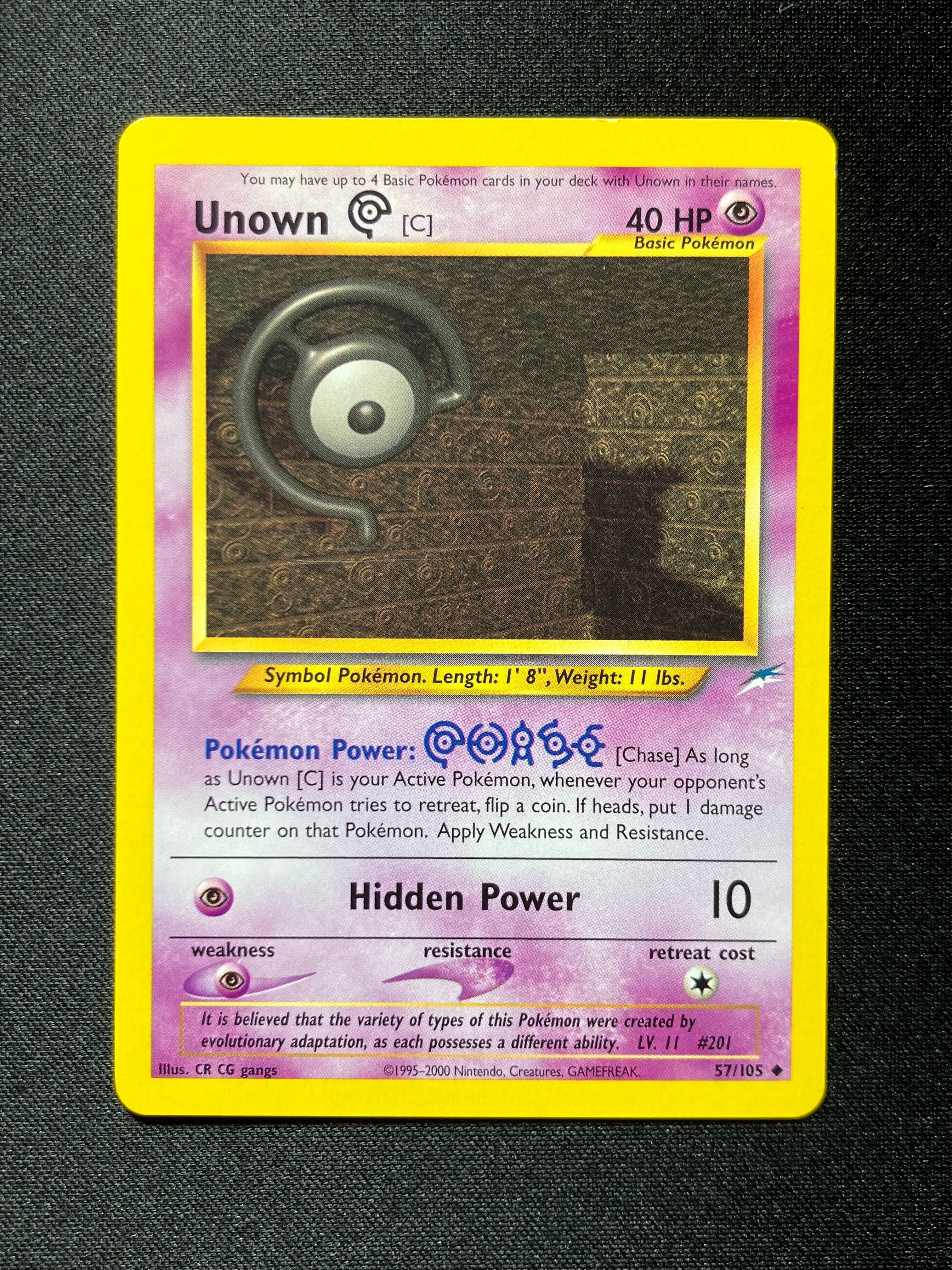 Unown C - Neo Destiny - #57