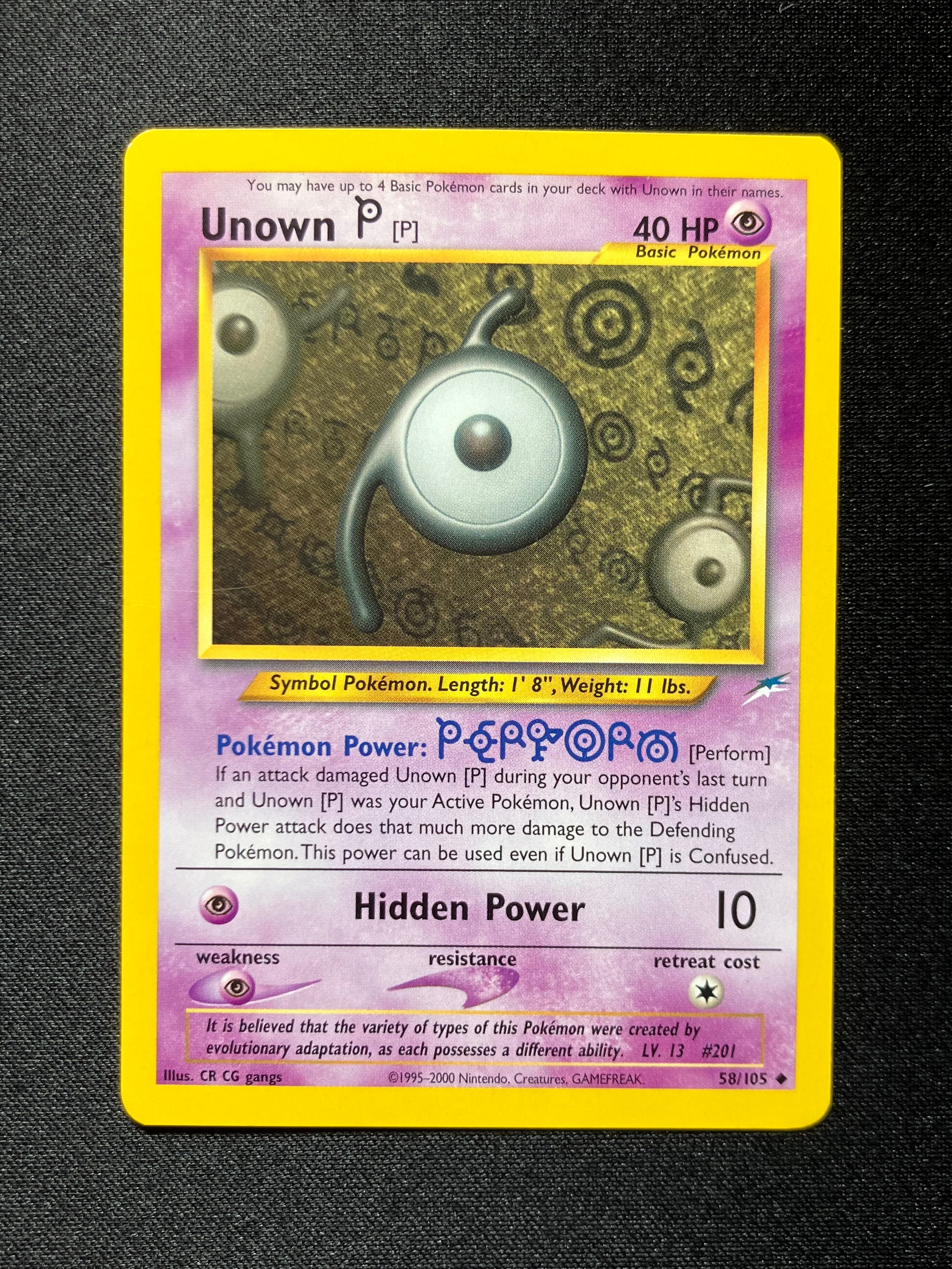 Unown P - Neo Destiny - #58