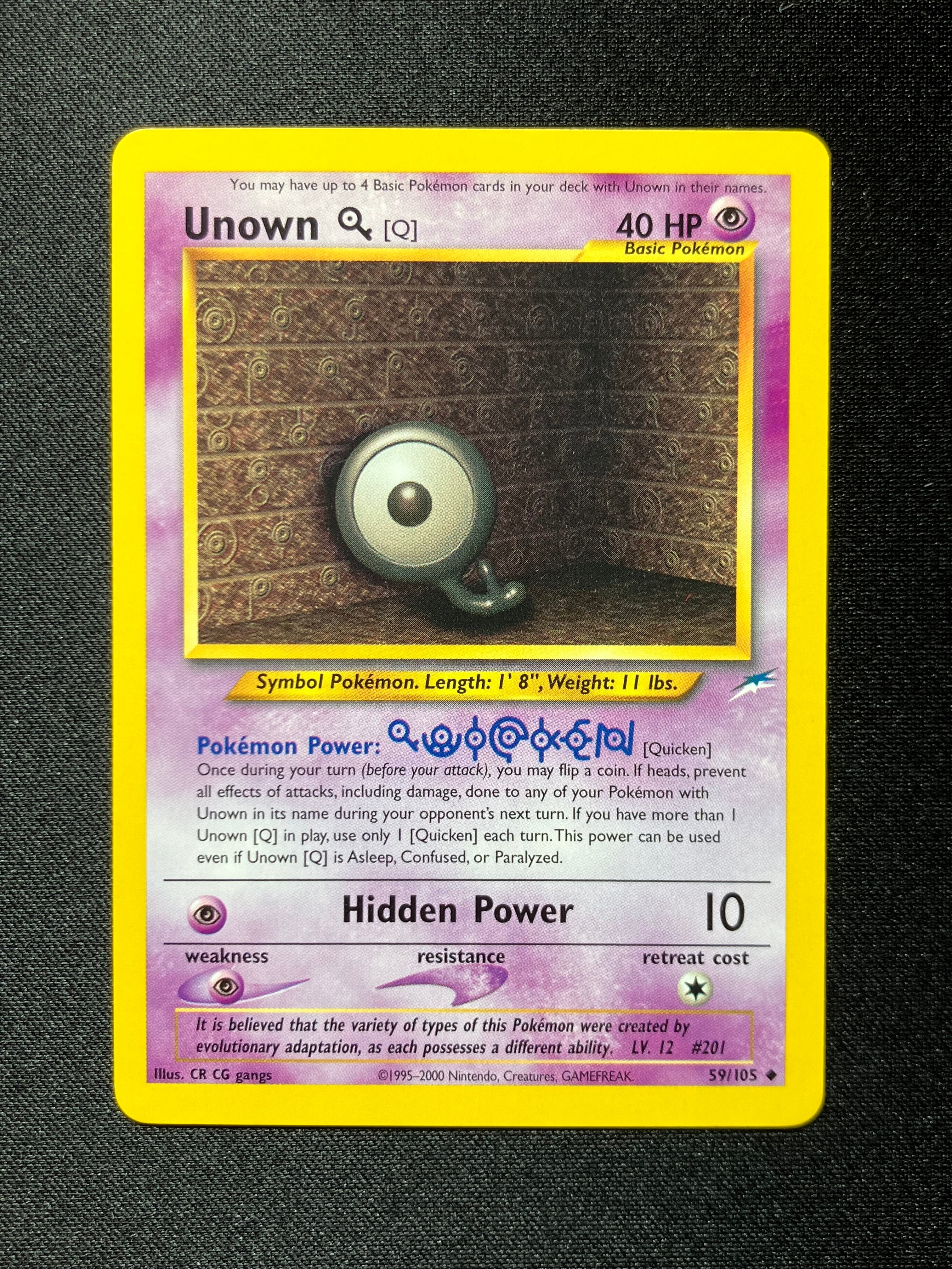 Unown Q - Neo Destiny - #59