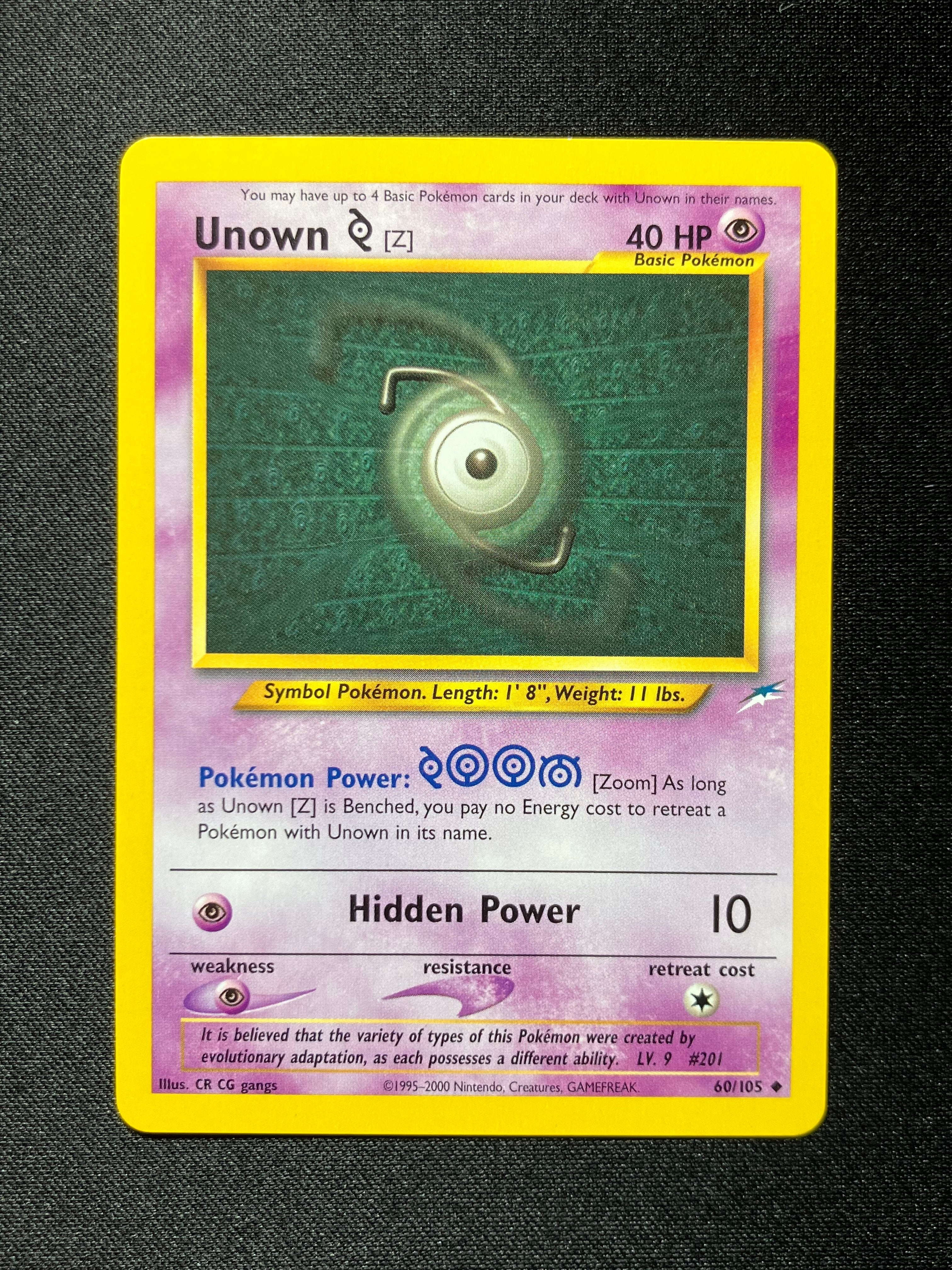 Unown Z - Neo Destiny - #60