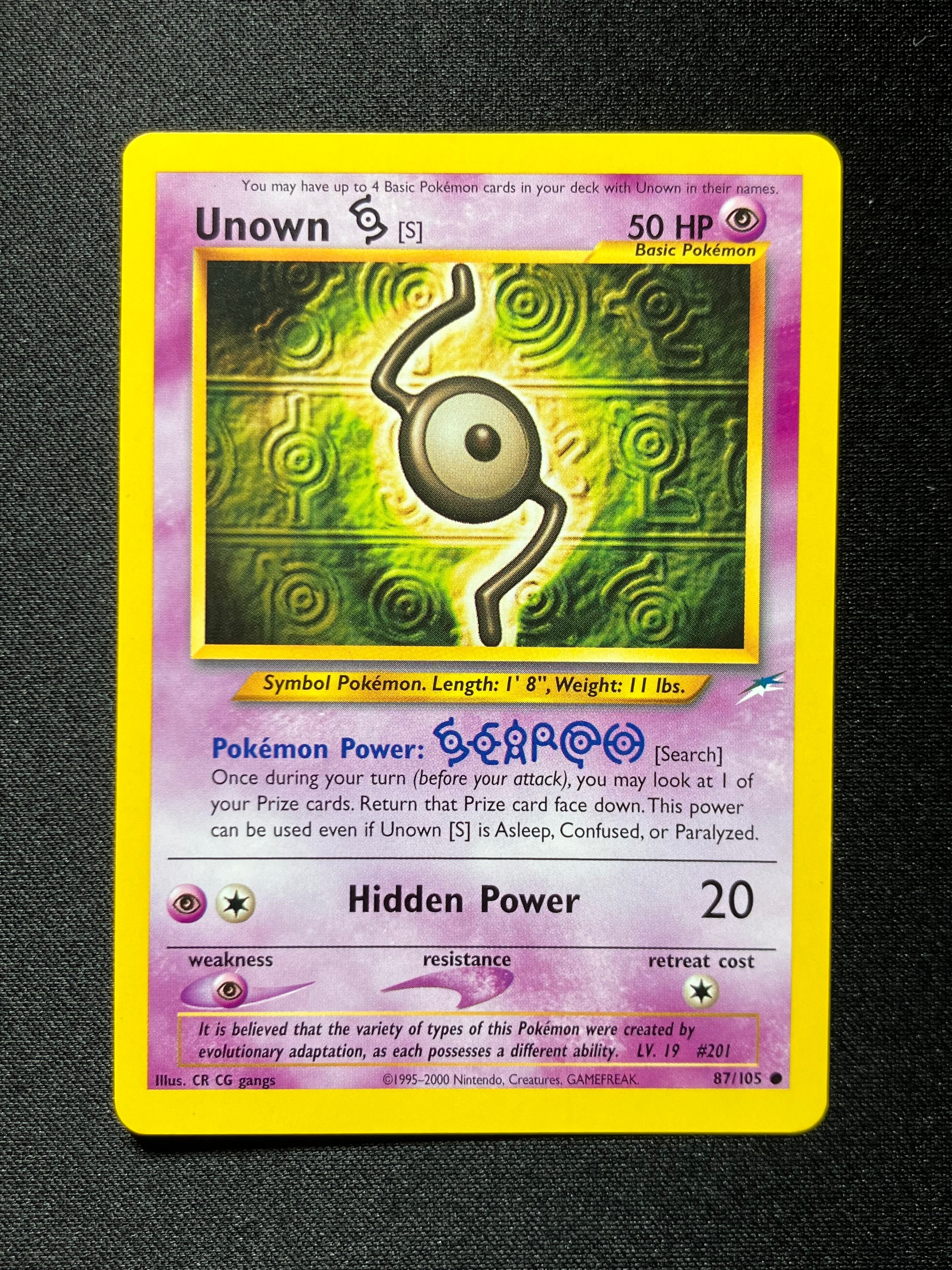 Unown S - Neo Destiny - #87
