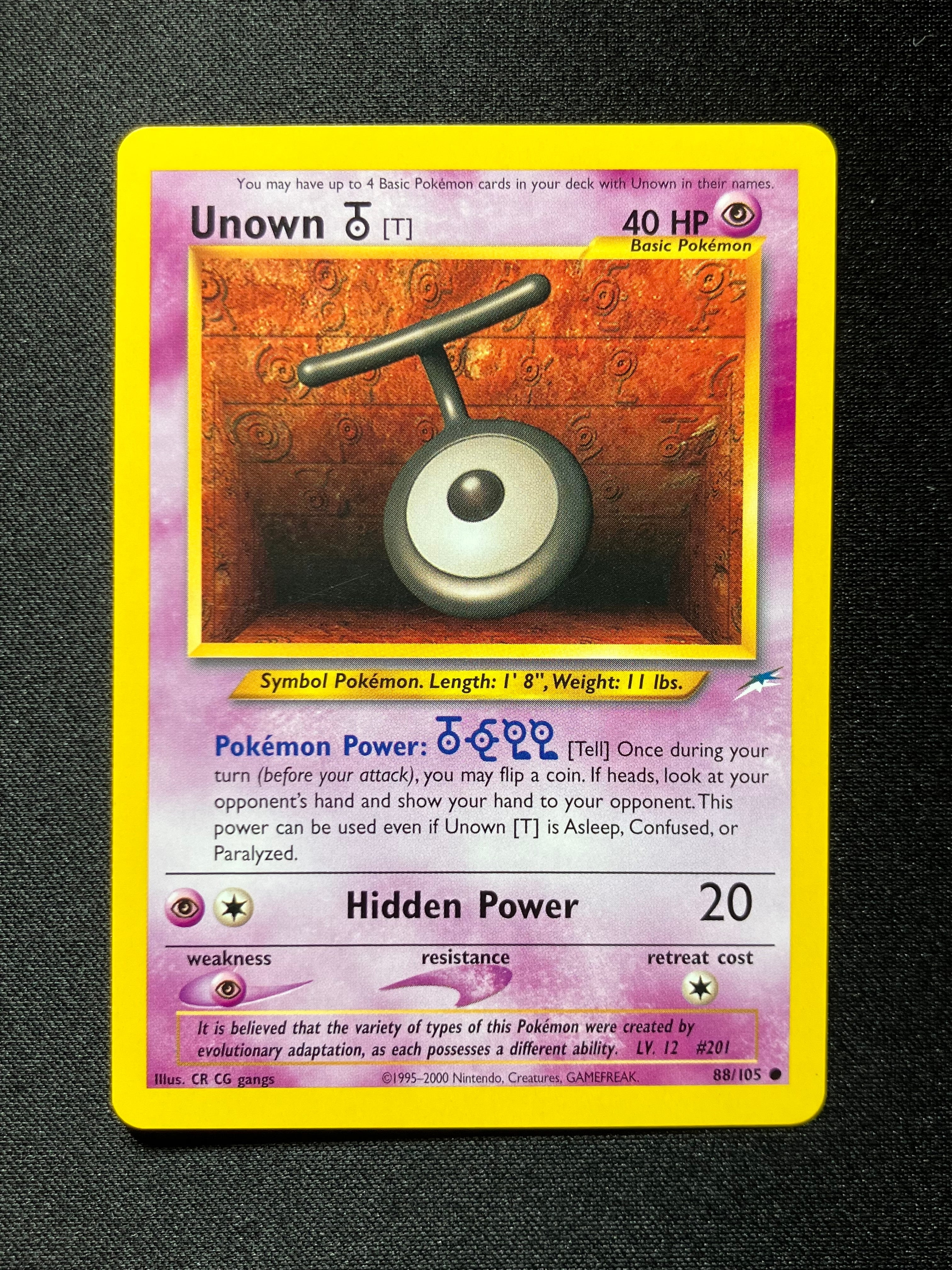 Unown T - Neo Destiny - #88