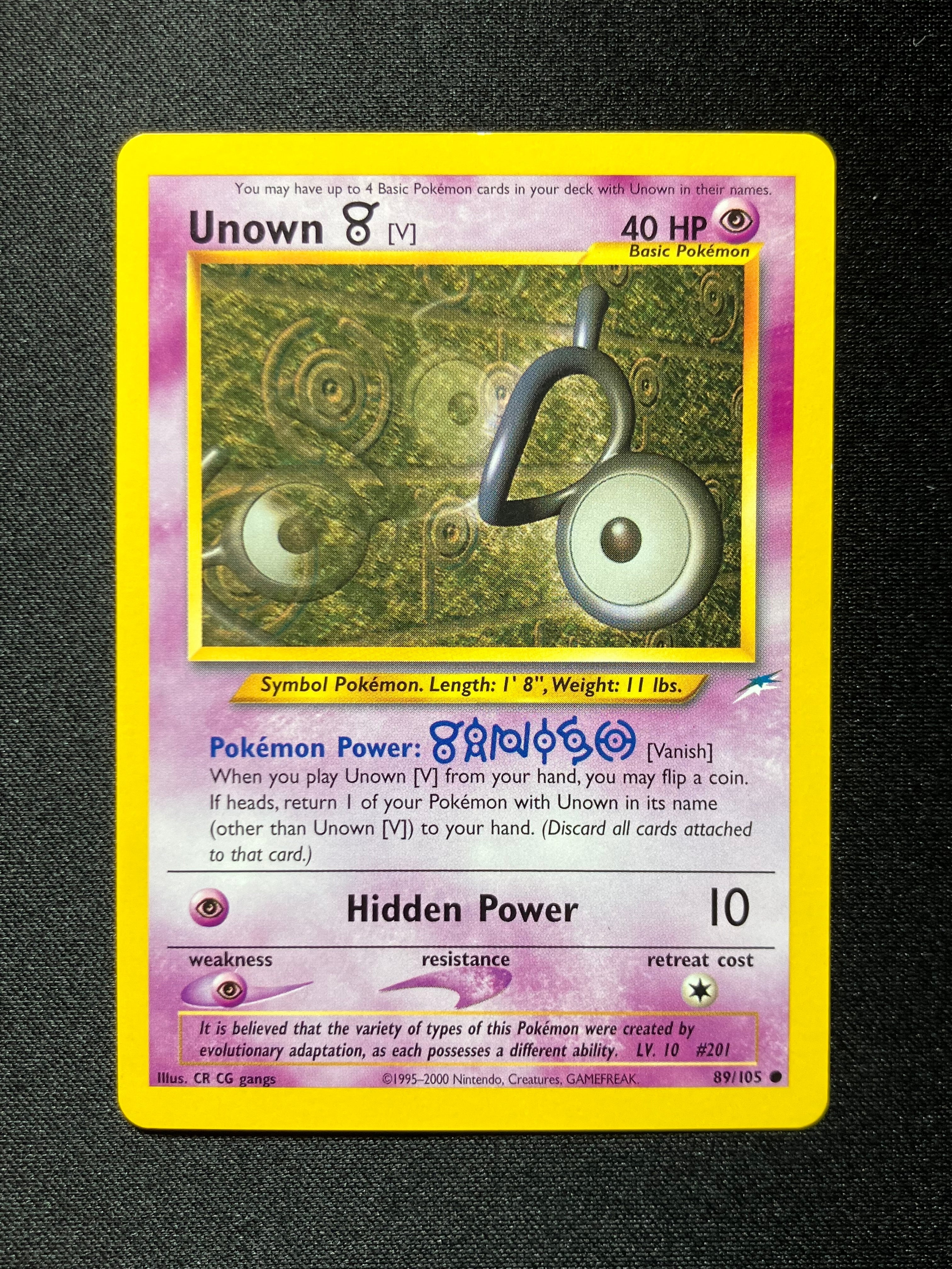 Unown V - Neo Destiny - #89