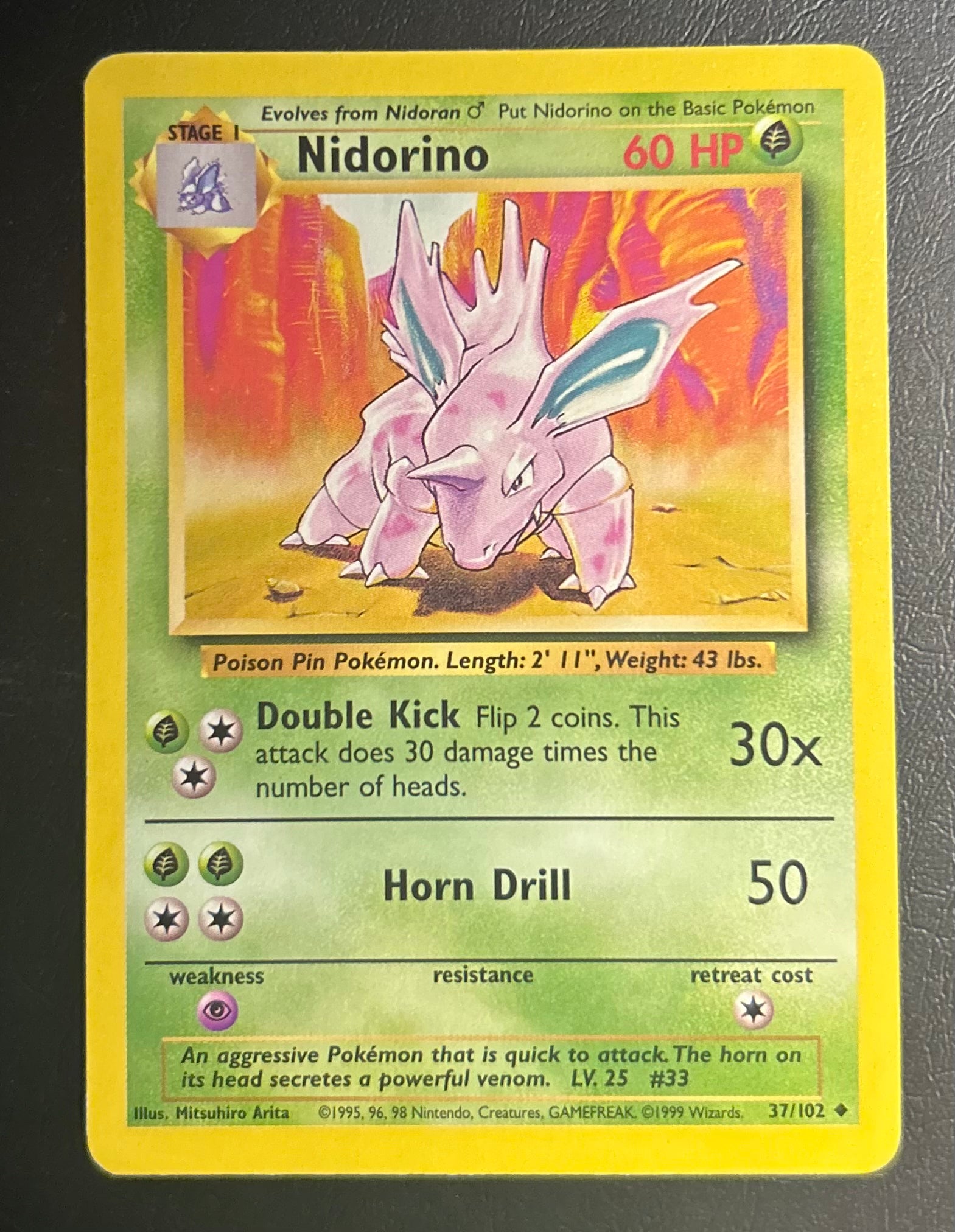 Nidorino - Base Set - #37