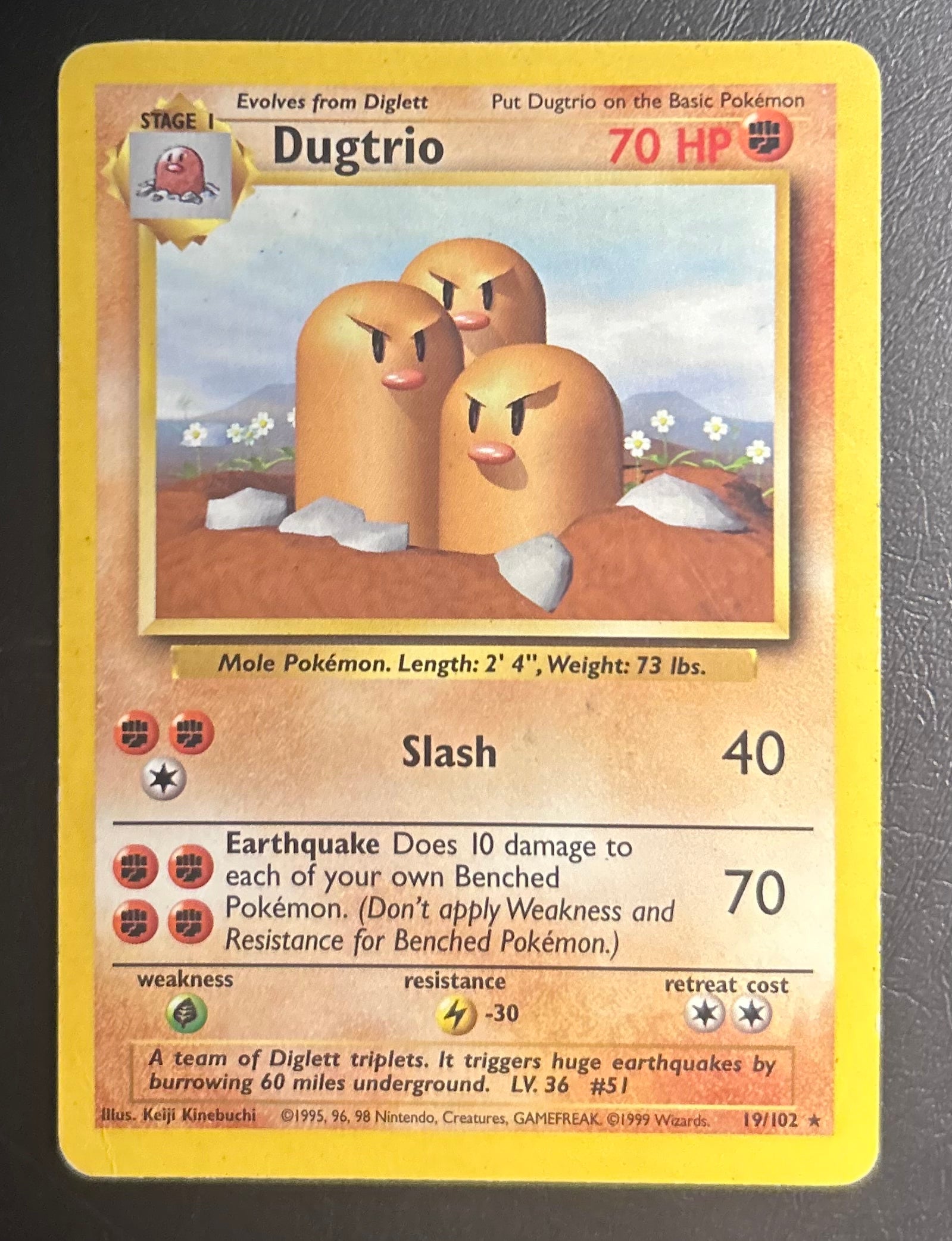 Dugtrio - Base Set - #19