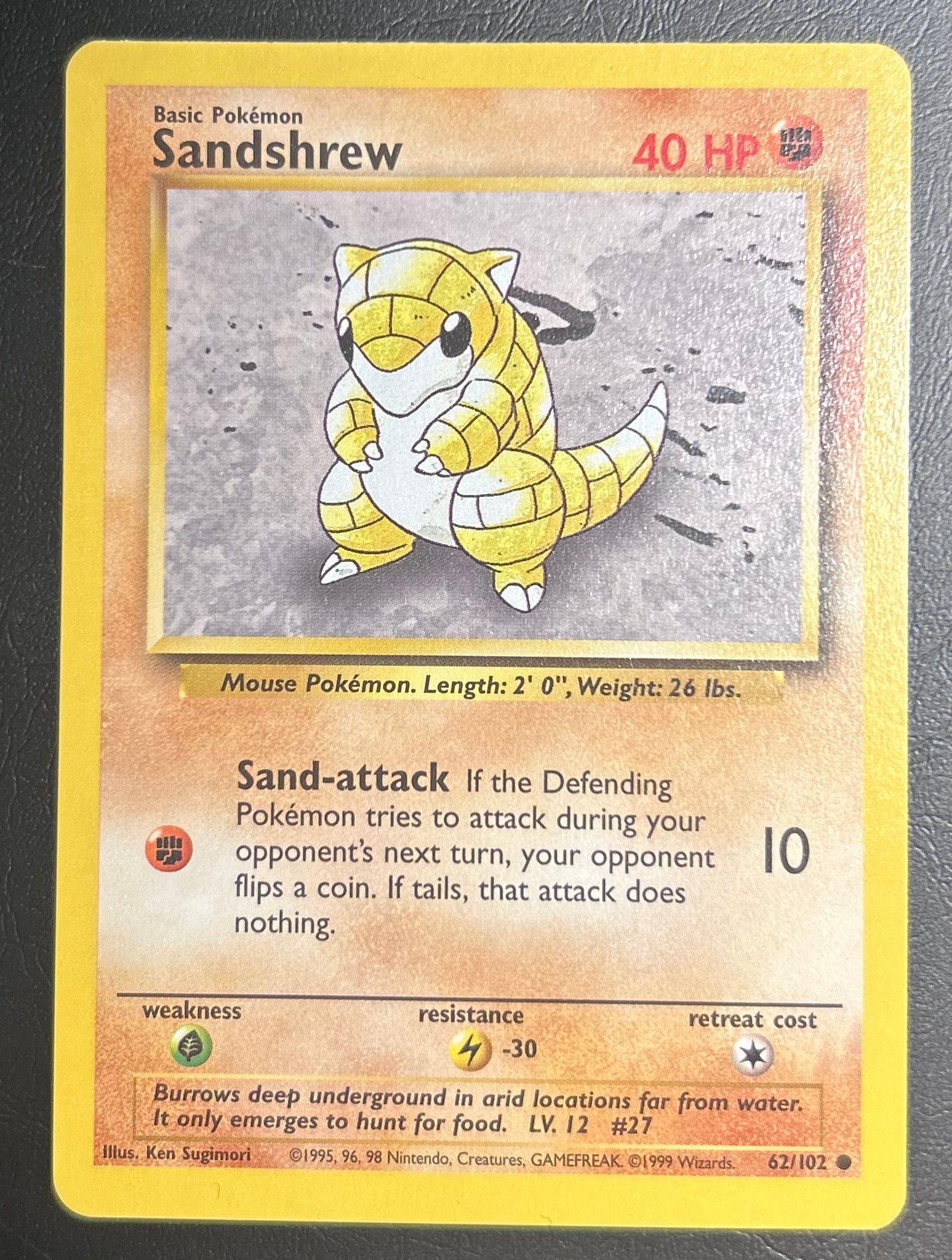 Sandshrew - Base Set - #62