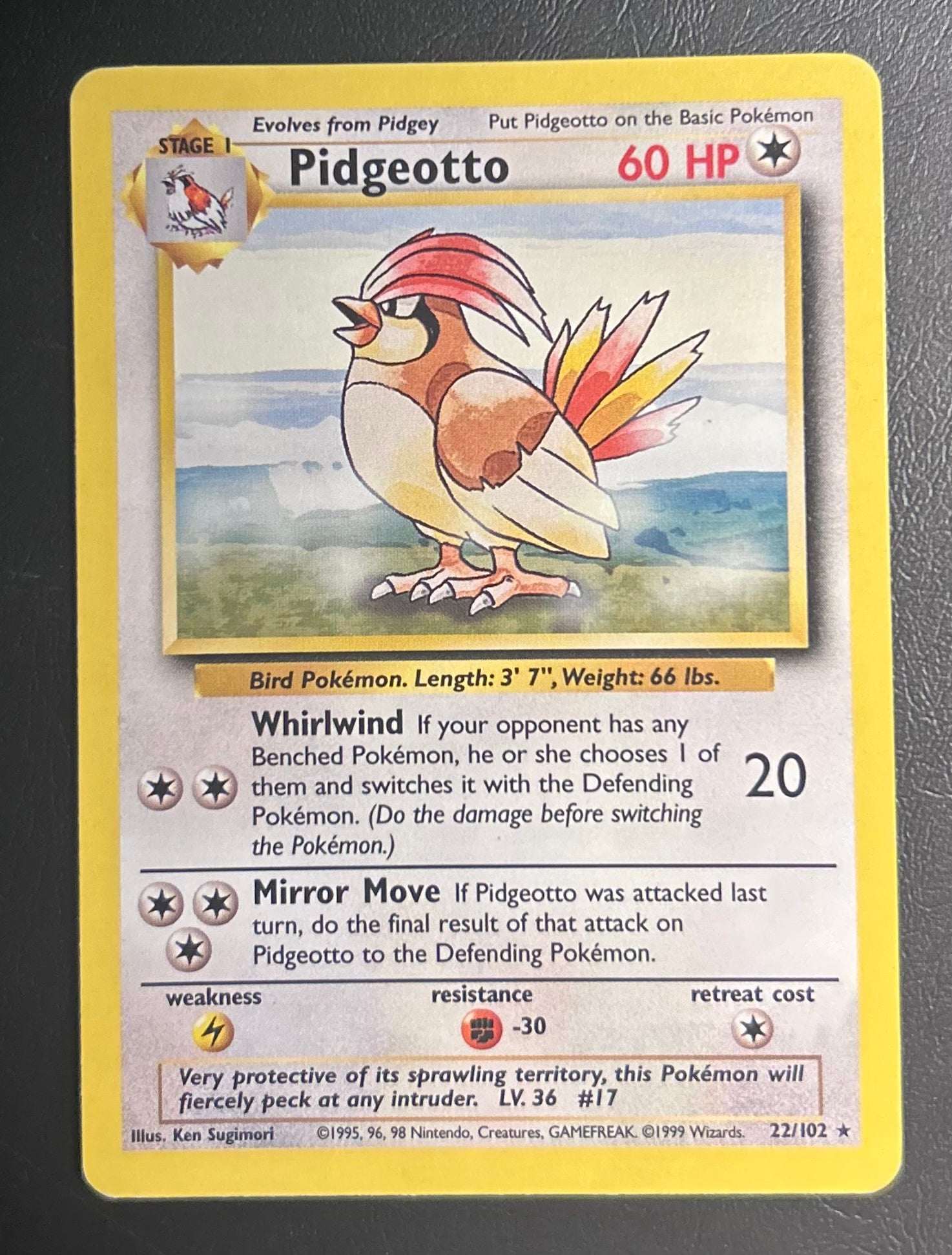 Pidgeotto - Base Set - #22