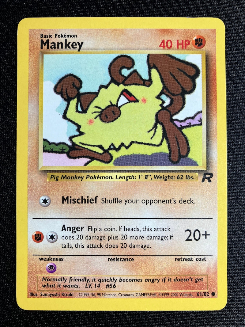 Mankey - Team Rocket - #61