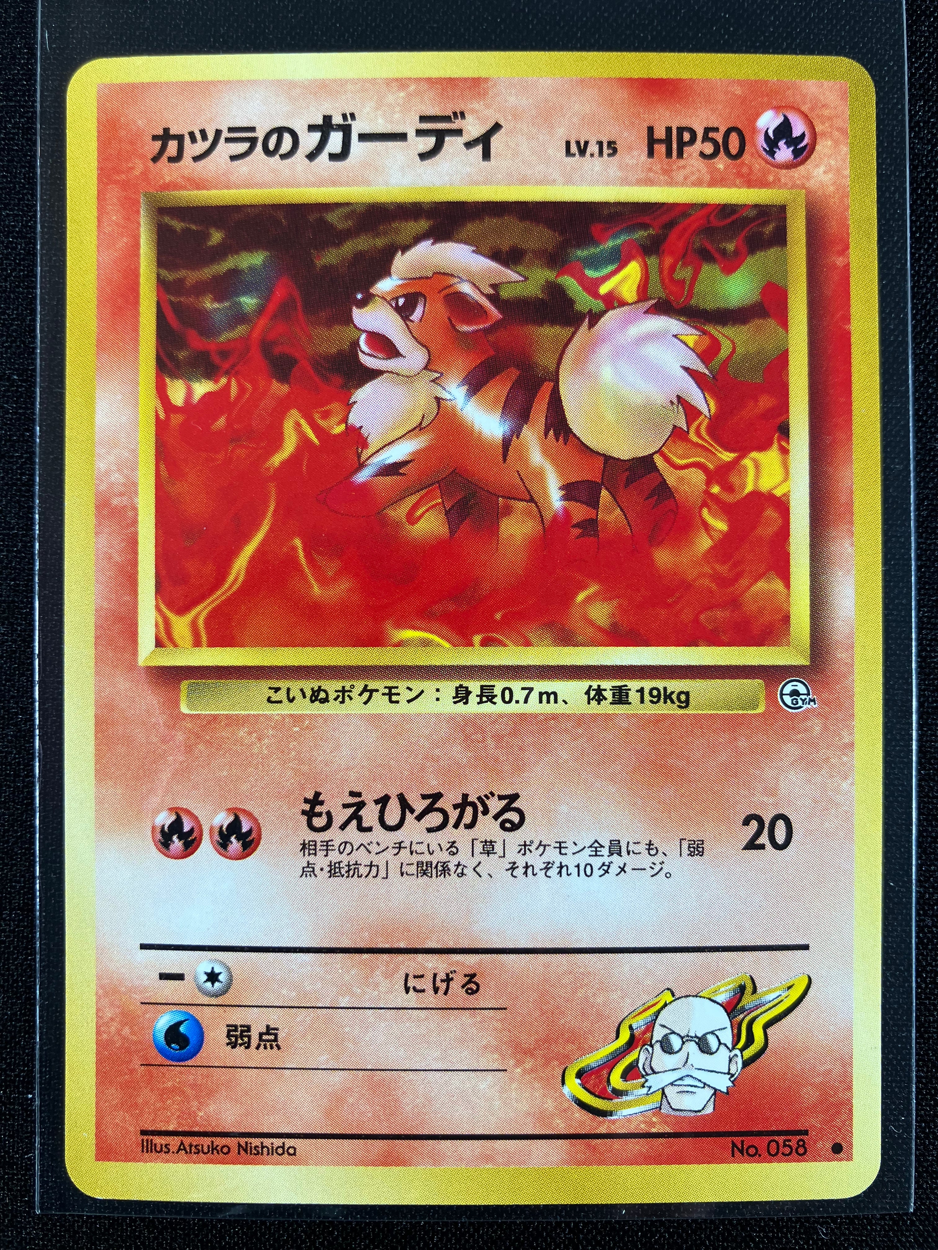 Blaine's Growlithe - Challenge from the Darkness