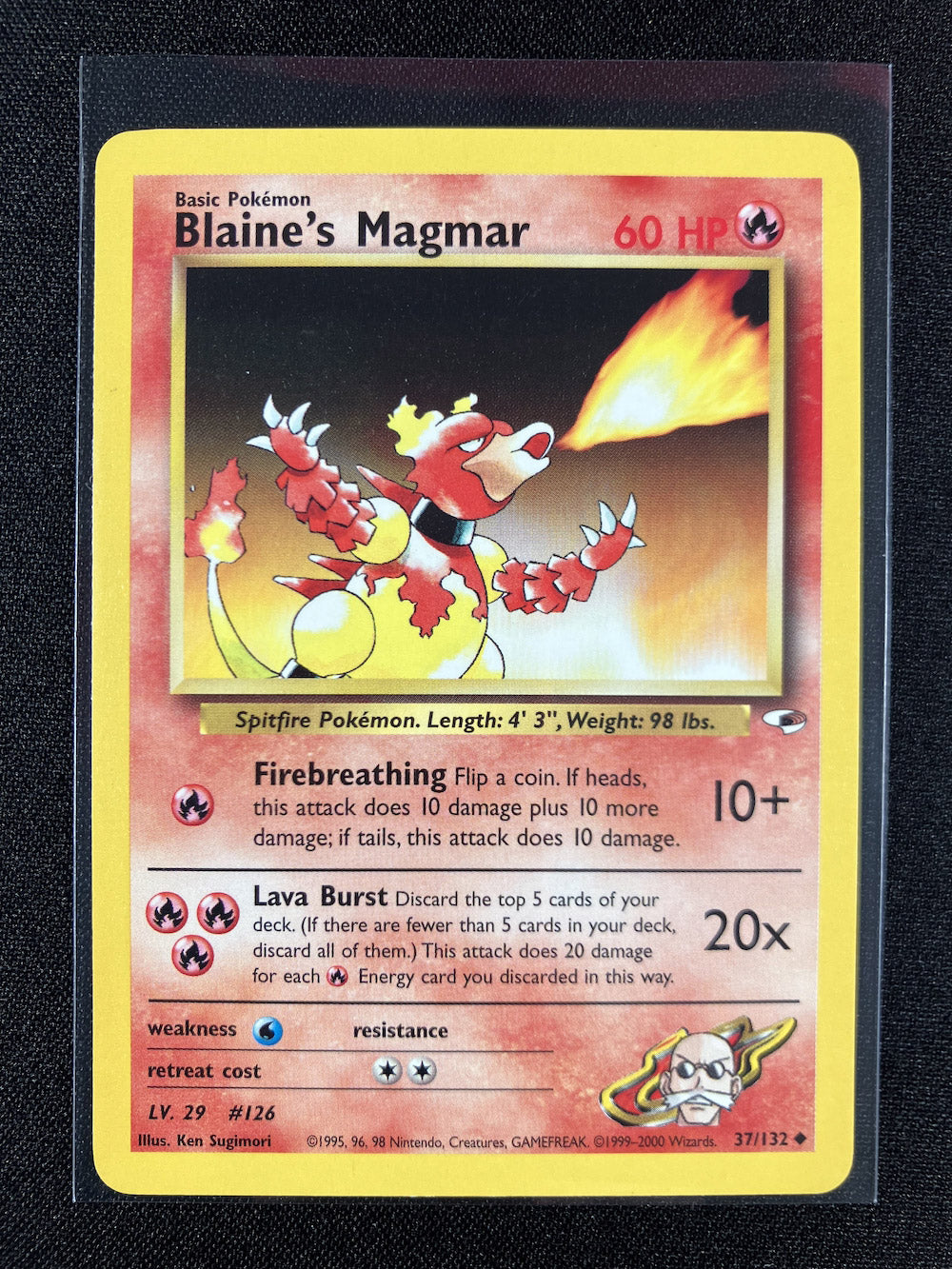 Blaine's Magmar - Gym Heroes - #37