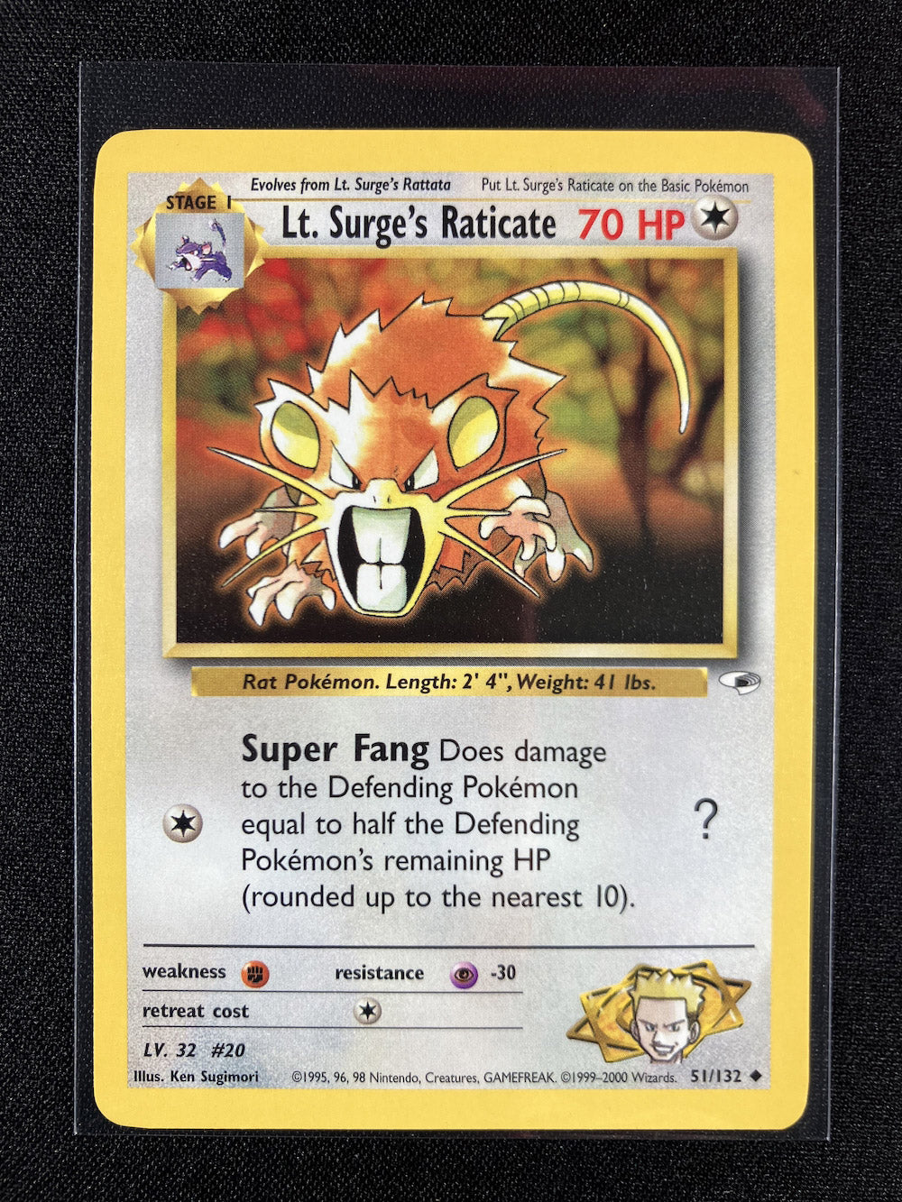 Lt. Surge's Raticate - Gym Heroes - #51