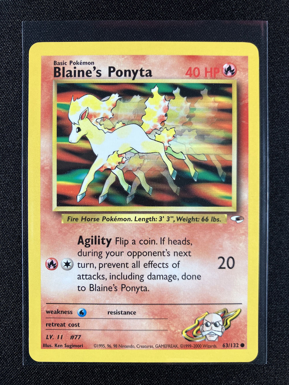 Blaine's Ponyta - Gym Heroes - #63