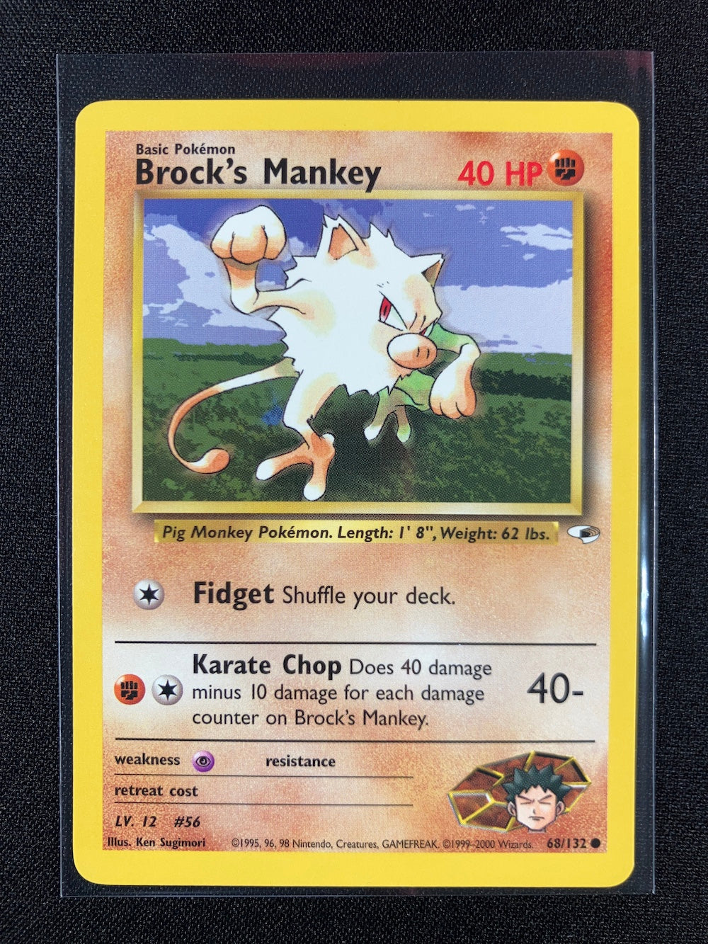 Brock's Mankey - Gym Heroes - #68