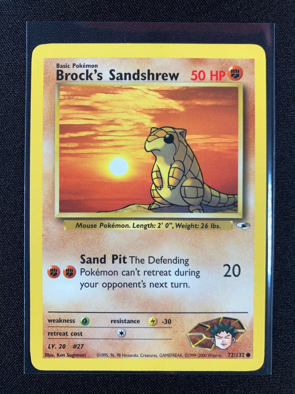 Brock's Sandshrew - Gym Heroes - #72