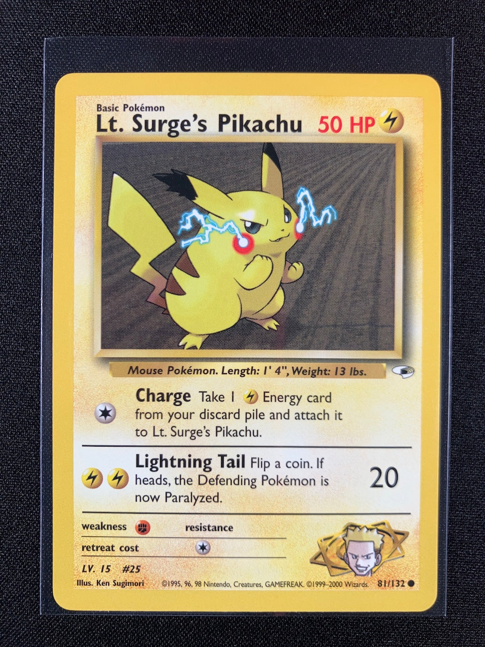 Lt. Surge's Pikachu - Gym Heroes - #81