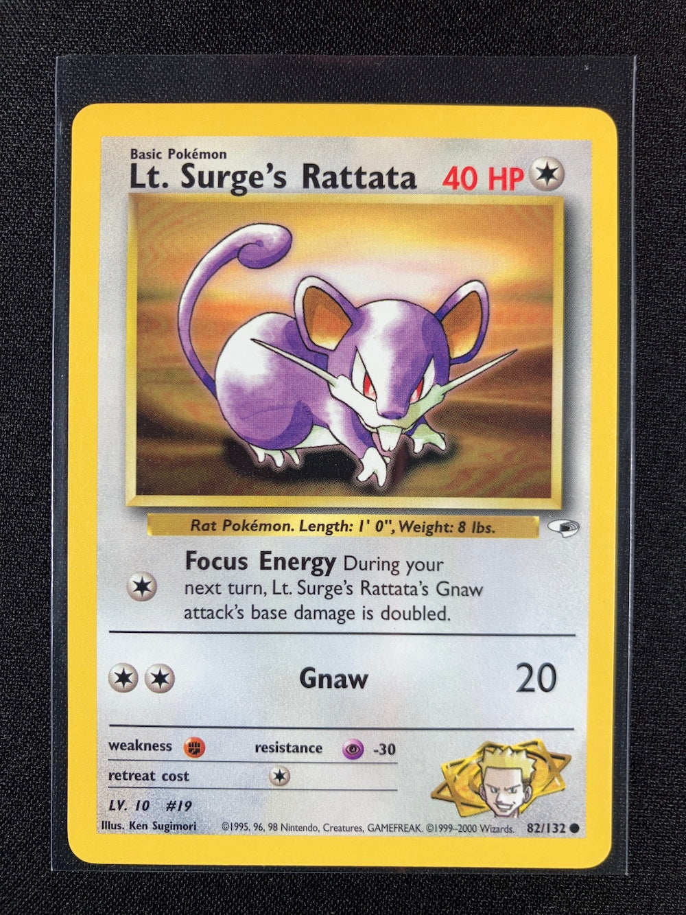 Lt. Surge's Rattata - Gym Heroes - #82