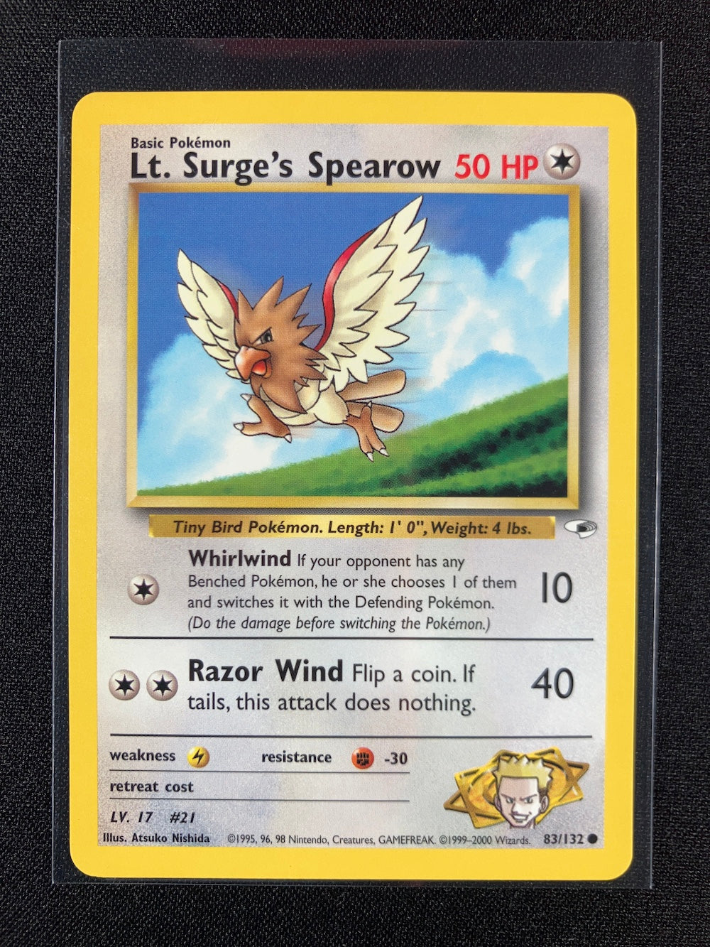 Lt. Surge's Spearow - Gym Heroes - #83