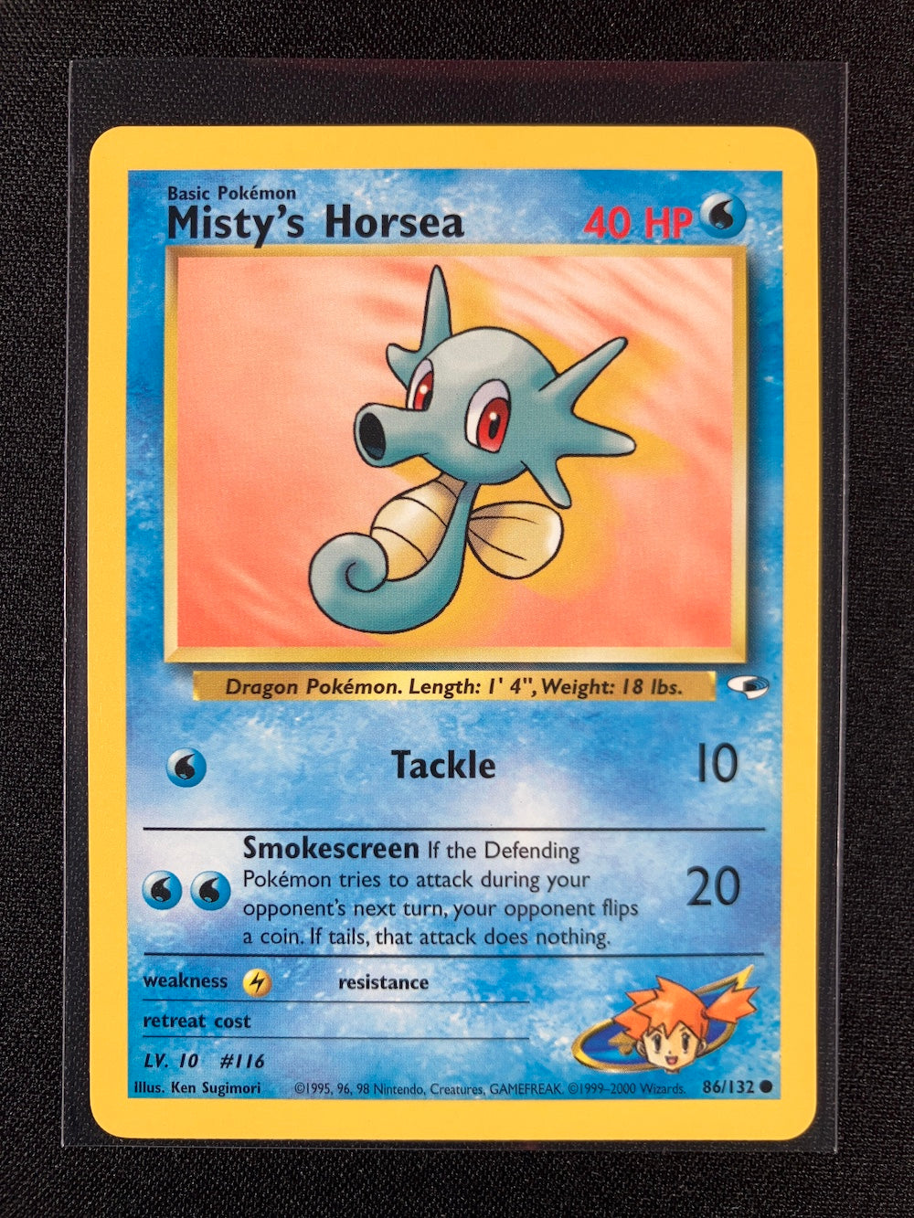 Misty's Horsea - Gym Heroes - #86