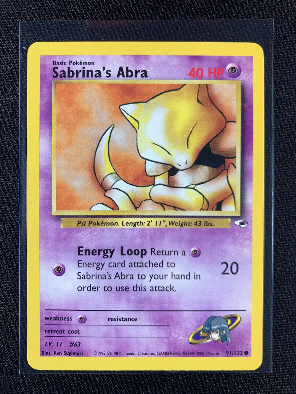 Sabrina's Abra - Gym Heroes - #91