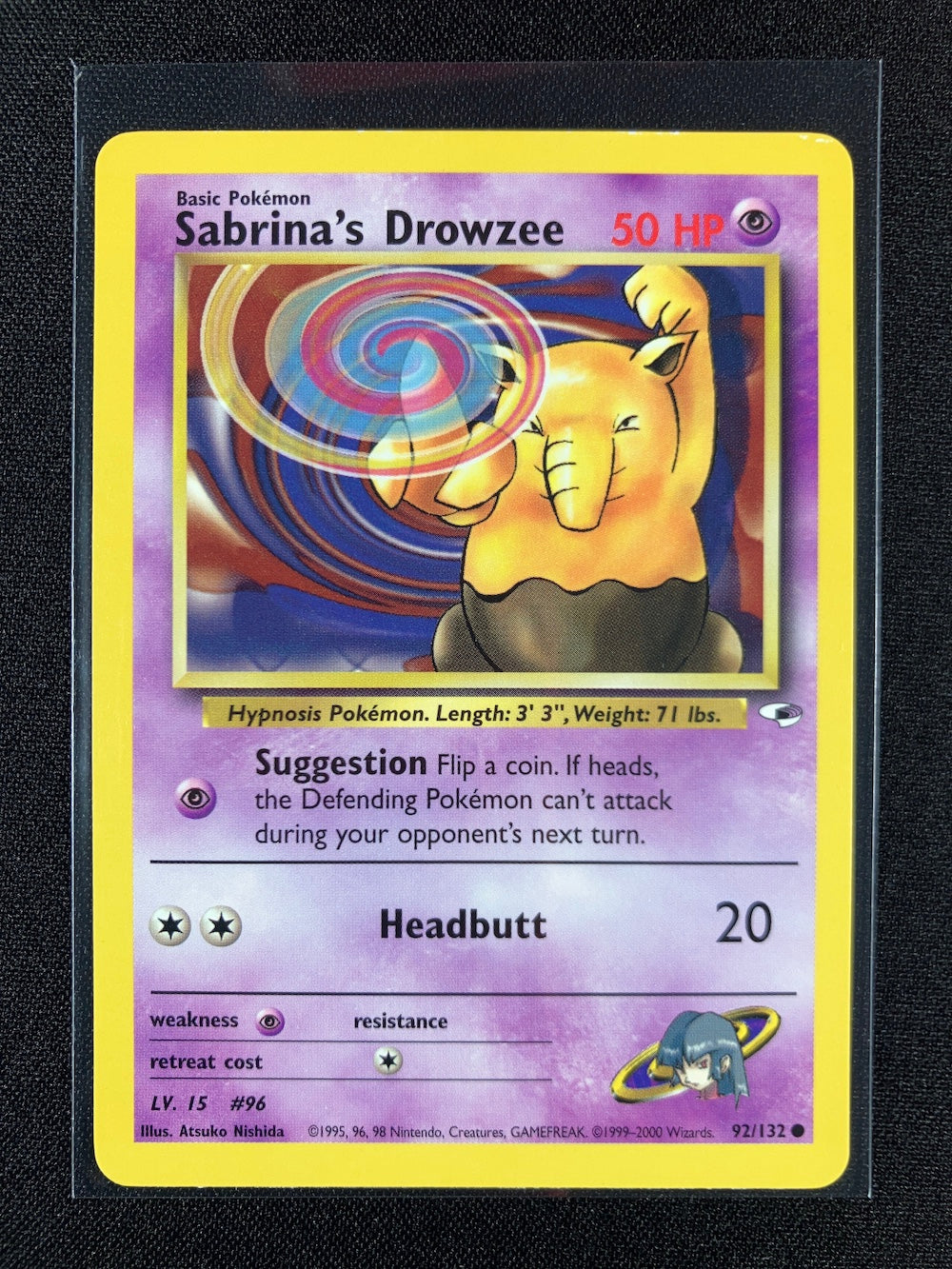 Sabrina's Drowzee - Gym Heroes - #92