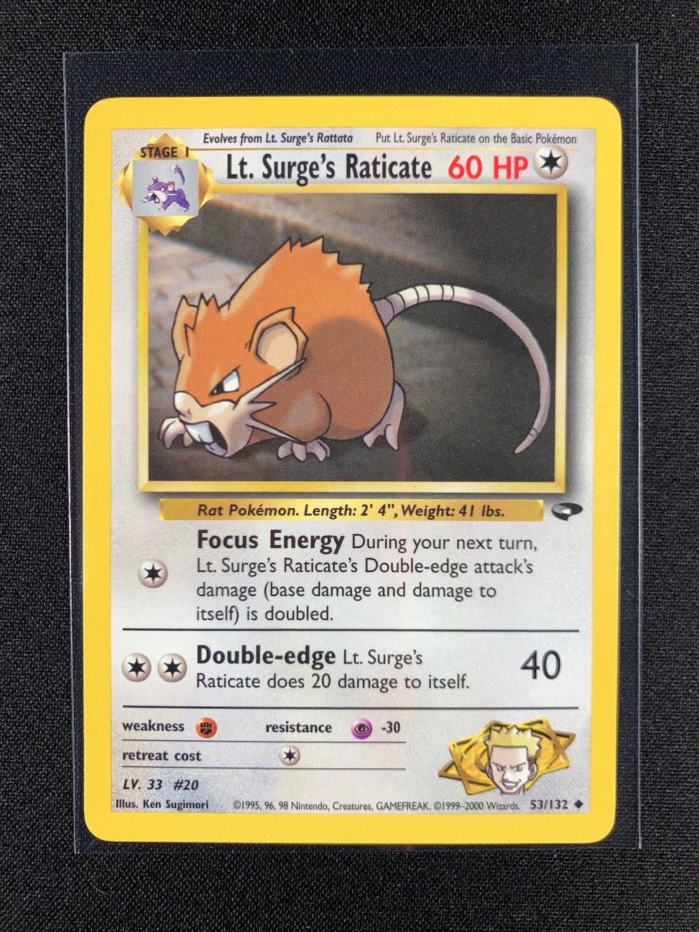 Lt. Surge's Raticate - Gym Challenge - #53
